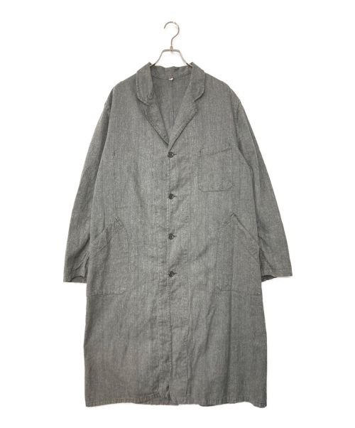 FRENCH WORK（フレンチワーク）FRENCH WORK (フレンチワーク) BLACK CHAMBRAY COAT グレー サイズ:54の古着・服飾アイテム