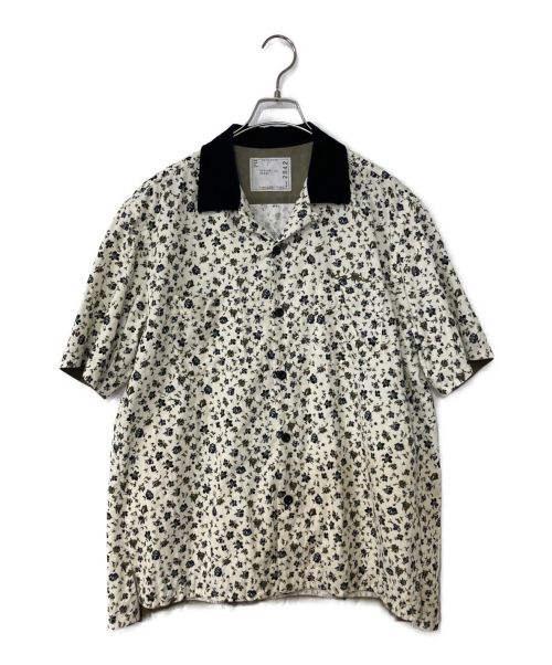 sacai（サカイ）sacai (サカイ) コーデュロイフローラルシャツ ホワイト サイズ:3の古着・服飾アイテム