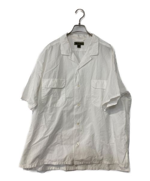 NIGEL CABOURN（ナイジェルケーボン）NIGEL CABOURN (ナイジェルケーボン) オープンカラー半袖ツイルシャツ ホワイト サイズ:52の古着・服飾アイテム