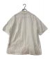 NIGEL CABOURN (ナイジェルケーボン) オープンカラー半袖ツイルシャツ ホワイト サイズ:52：11000円