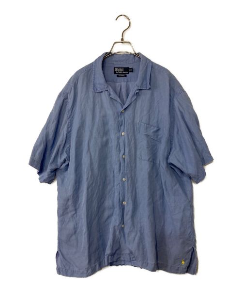 POLO RALPH LAUREN（ポロ・ラルフローレン）POLO RALPH LAUREN (ポロ・ラルフローレン) 開襟シャツ ブルー サイズ:XLの古着・服飾アイテム