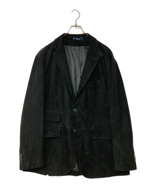 POLO RALPH LAUREN（ポロ・ラルフローレン）POLO RALPH LAUREN (ポロ・ラルフローレン) スウェードテーラードジャケット ブラック サイズ:XLの古着・服飾アイテム