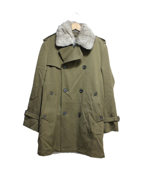 中古 古着通販 Mackintosh Philosophy マッキントッシュフィロソフィー ラビットファーライナー付トレンチコート オリーブ サイズ 40 秋9 ブランド 古着通販 トレファク公式 Trefac Fashion