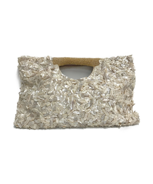 中古 古着通販 Moyna モイナ シェルビーズクラッチバッグ ライトピンク ブランド 古着通販 トレファク公式 Trefac Fashion