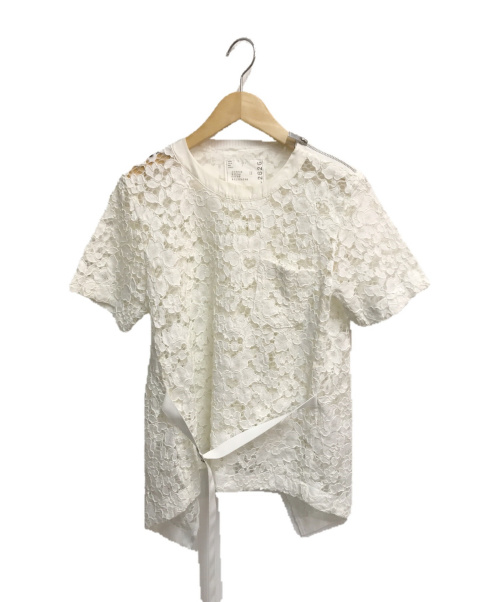 sacai（サカイ）sacai (サカイ) レースカットソー ホワイト サイズ:2の古着・服飾アイテム