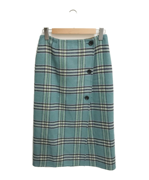 IENA（イエナ）IENA (イエナ) wフェイスリバーシブルミッドカーフスカート グリーン サイズ:38の古着・服飾アイテム