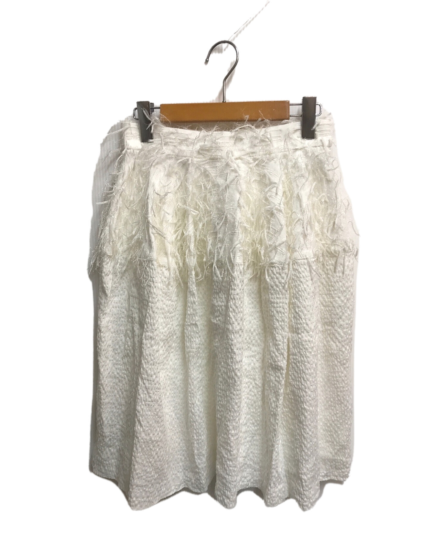 中古 古着通販 Akira Naka アキラナカ 装飾スカート ホワイト サイズ 36 ブランド 古着通販 トレファク公式 Trefac Fashion