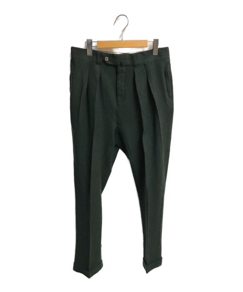 NEAT（ニート）NEAT (ニート) センタープレスウールパンツ グリーン サイズ:48の古着・服飾アイテム