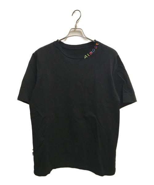 ALMOST（オルモスト）ALMOST (オルモスト) ロゴ刺繍カットソー ブラック サイズ:Lの古着・服飾アイテム