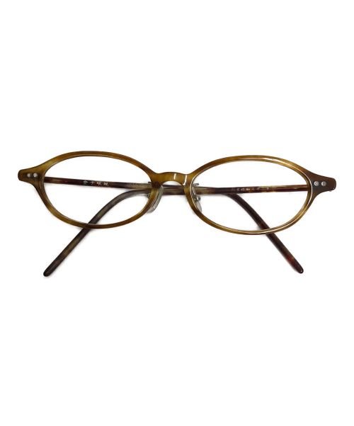 金子眼鏡（カネコメガネ）金子眼鏡 (カネコメガネ) オーバル型アイウェア ブラウンの古着・服飾アイテム