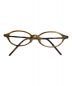 金子眼鏡（カネコメガネ）の古着「オーバル型アイウェア」｜ブラウン