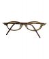 金子眼鏡 (カネコメガネ) オーバル型アイウェア ブラウン：3980円