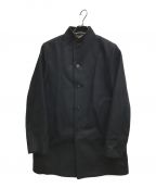 EDIFICEエディフィス）の古着「SUPER 150’s ウール メルトン スタンドカラーコート」｜ブラック