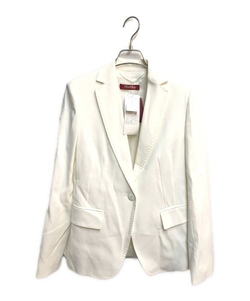 MaxMara（マックスマーラ）MaxMara (マックスマーラ) テーラードジャケット ホワイト サイズ:J40の古着・服飾アイテム