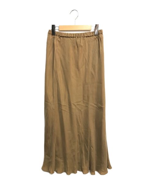 AP STUDIO（エーピーストゥディオ）AP STUDIO (エーピーストゥディオ) フィブリルキュプラ スカート ブラウン サイズ:38の古着・服飾アイテム