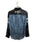 DIESEL (ディーゼル) トロンプルイユデザインプリントシャツ ブラック×ブルー サイズ:48：21800円