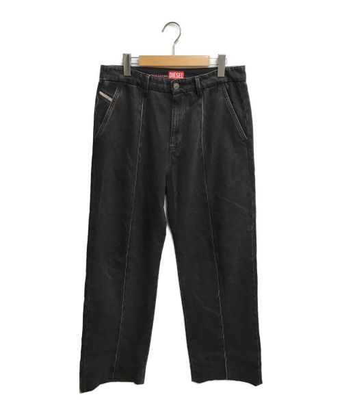 DIESEL（ディーゼル）DIESEL (ディーゼル) D-Chino-Work 09b88 Straight Jeans ブラック サイズ:W30の古着・服飾アイテム