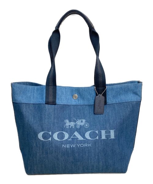 COACH（コーチ）COACH (コーチ) デニムハンドバッグ インディゴの古着・服飾アイテム