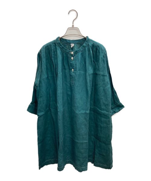 ENYO（エンヨ）ENYO (エンヨ) リネンワンピース グリーン サイズ:記載なしの古着・服飾アイテム