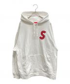 SUPREMEシュプリーム）の古着「S Logo Hooded Sweatshirt」｜ホワイト