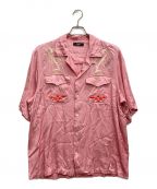 DIESELディーゼル）の古着「S-MICHIレーヨンシャツ」｜ピンク