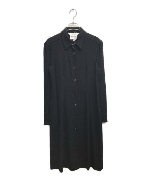 MaxMara（マックスマーラ）MaxMara (マックスマーラ) ベルト付シャツワンピース ブラック サイズ:38の古着・服飾アイテム