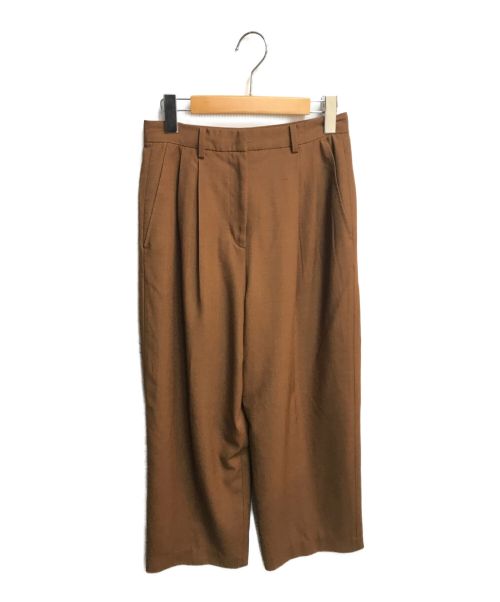 CLANE（クラネ）CLANE (クラネ) ベーシックタックパンツ ブラウン サイズ:1の古着・服飾アイテム