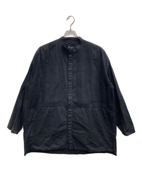 pheeta（フィータ）pheeta (フィータ) スタンドカラーピンタックシャツ ブラック サイズ:実寸サイズをご参照下さいの古着・服飾アイテム