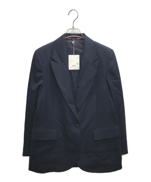 UNIQLO（ユニクロ）UNIQLO (ユニクロ) Comptoir des Cotonniers (コントワー・デ・コトニエ) テーラードジャケット ネイビー サイズ:Lの古着・服飾アイテム
