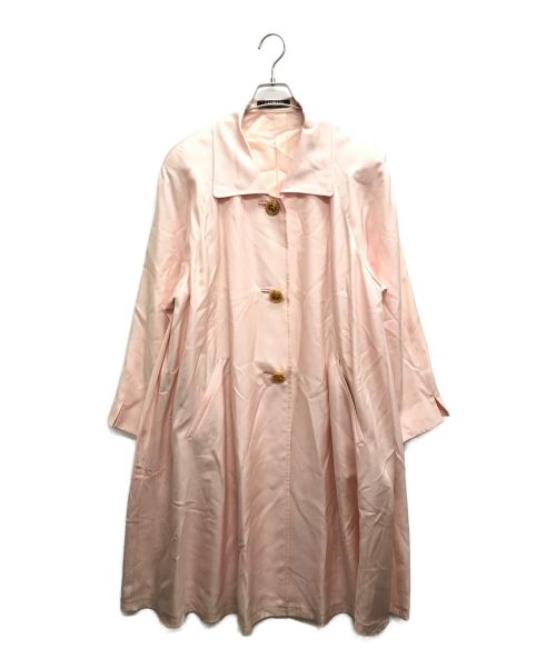 LEONARD（レオナール）LEONARD (レオナール) 金釦シルクステンカラーコート ピンク サイズ:9ARの古着・服飾アイテム