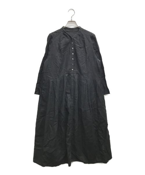 nest Robe（ネストローブ）nest Robe (ネストローブ) リネンワンピース ブラック サイズ:FREEの古着・服飾アイテム