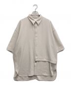 PUBLIC TOKYOパブリックトウキョウ）の古着「ジョーゼットレイヤードシャツ」｜ライトグレー