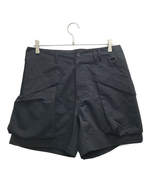 HUMIS（ヒューミス）HUMIS (ヒューミス) DEFORMATION US NAVY DECK SHORT PANTS/デフォーメーション デックショートパンツ ブラック サイズ:Lの古着・服飾アイテム