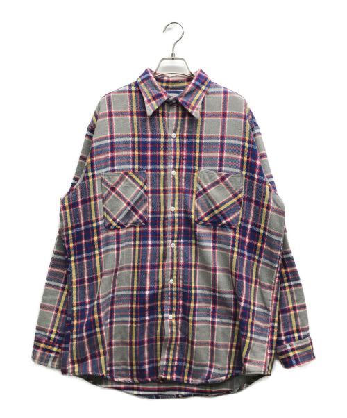 big mac（ビッグマック）big mac (ビッグマック) 70's チェックネルシャツ マルチカラー サイズ:Lの古着・服飾アイテム