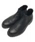 PADRONE（パドローネ）の古着「Water Proof Leather Side Gore Boots/ウォータープルーフレザーサイドゴアブーツ」｜ブラック