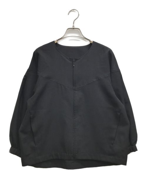 INDIVI（インディヴィ）INDIVI (インディヴィ) ボリュームスリーブブラウスライクジャケット ブラック サイズ:38の古着・服飾アイテム