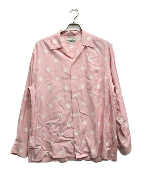 WACKO MARIA（ワコマリア）WACKO MARIA (ワコマリア) DOTS OPEN COLLAR SHIRT ピンク サイズ:Ｍの古着・服飾アイテム