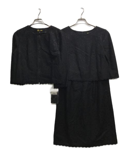 TOKYO SOIR（トウキョウソワール）TOKYO SOIR (トウキョウソワール) レースワンピースセットアップ ブラック サイズ:9の古着・服飾アイテム