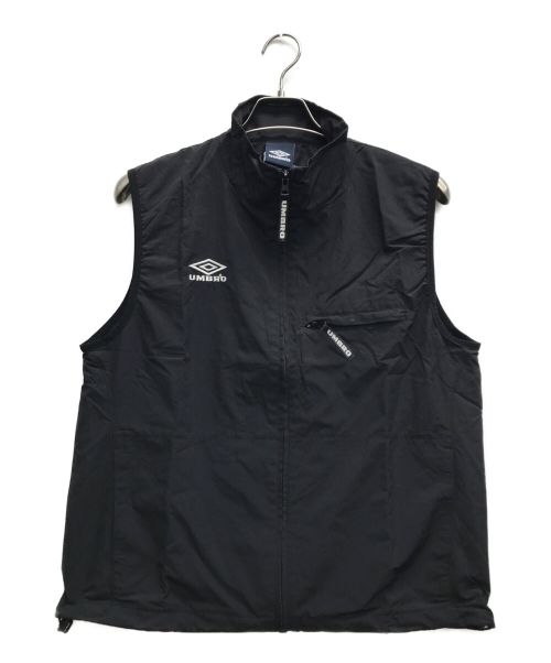 UMBRO（アンブロ）UMBRO (アンブロ) FREAK'S STORE (フリークスストア) 別注 Nylon Vest ブラック サイズ:Fの古着・服飾アイテム