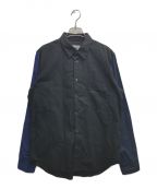 BLACK COMME des GARCONSブラック コムデギャルソン）の古着「袖切替長袖シャツ」｜ブラック