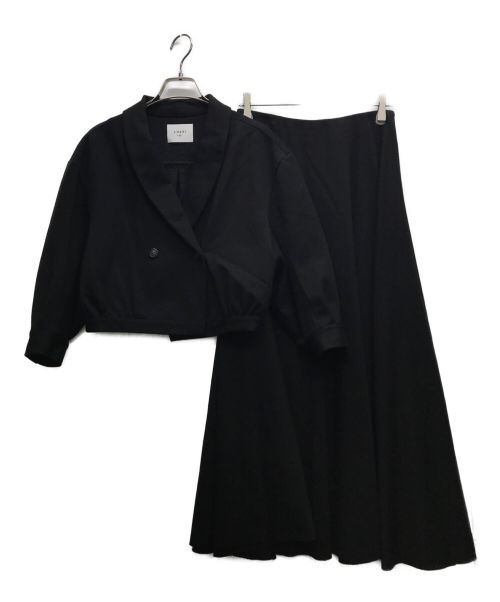 Ameri（アメリ）Ameri (アメリ) SHORT TOP WITH SKIRT DRESS/ショートトップ ウィズ スカートドレス ブラック サイズ:Mの古着・服飾アイテム