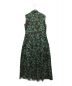 theory (セオリー) フラワープリント ティアード マキシ ドレス ワンピース ブラウン×グリーン サイズ:2：10000円