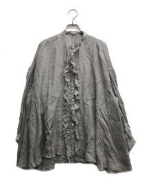 SUZUKI TAKAYUKI（スズキタカユキ）の古着「frilled blouse」｜グレー