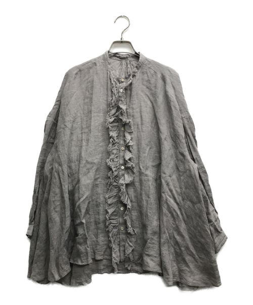 SUZUKI TAKAYUKI（スズキタカユキ）SUZUKI TAKAYUKI (スズキタカユキ) frilled blouse グレー サイズ:記載無しの古着・服飾アイテム