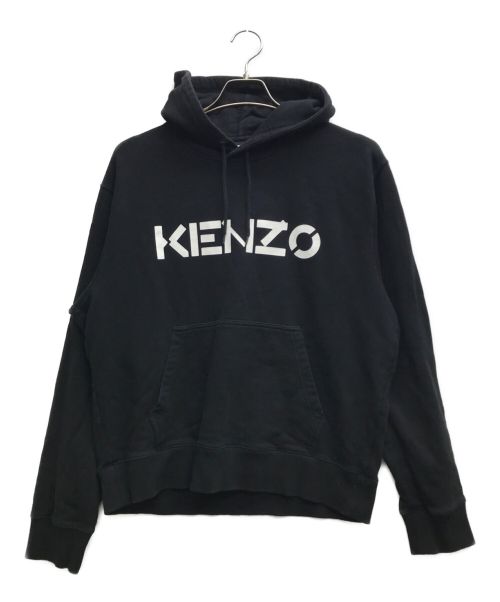 KENZO（ケンゾー）KENZO (ケンゾー) ブランドロゴパーカー ブラック サイズ:Lの古着・服飾アイテム