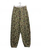 stussyステューシー）の古着「Camouflage sweatpants/カモフラージュ スウェットパンツ」｜カーキ