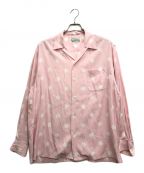 WACKO MARIAワコマリア）の古着「DOTS OPEN COLLAR SHIRT/ドッツ オープンカラーシャツ」｜ピンク