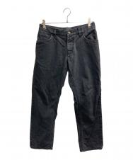 DOLCE & GABBANA (ドルチェ&ガッバーナ) バラ刺繍デニムパンツ ブラック サイズ:14 GOLD