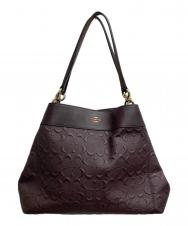 COACH (コーチ) シグネチャートートバッグ ブラウン