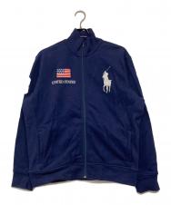 POLO RALPH LAUREN (ポロ・ラルフローレン) ジップアップスウェット ネイビー サイズ:L
